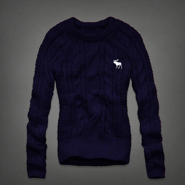 Abercrombie Fitch Mujeres Grueso De Cuello Redondo Jersey AF8307